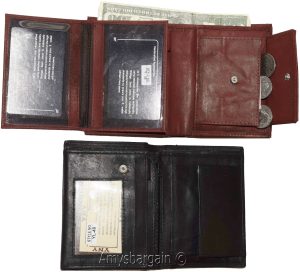 Lot of 2 Ladies Leather wallet 2 Flip side pieces 8 card slots 3ID Zip coin case - Image 8