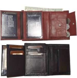 Lot of 2 Ladies Leather wallet 2 Flip side pieces 8 card slots 3ID Zip coin case - Image 9