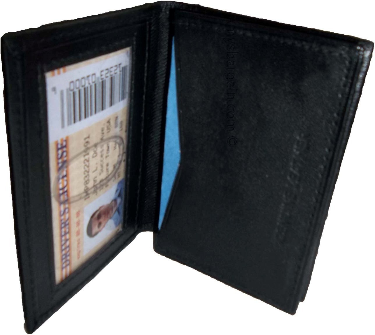 Lot of 2 Leather Business card / Credit Card ID card case fifty cards holder new - Image 12