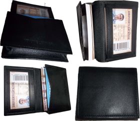 Lot of 2 Leather Business card / Credit Card ID card case fifty cards holder new