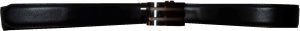 Lot of 2 Men's Leather Belt Black & Brown Automatic lock Up to 43" Dress belt BN - Image 5