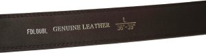 Lot of 2 Men's Leather Belt Black & Brown Automatic lock Up to 43" Dress belt BN - Image 8