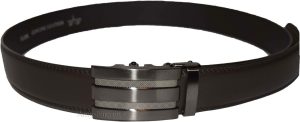 Lot of 2 Men's Leather Belt Black & Brown Automatic lock Up to 43" Dress belt BN - Image 9