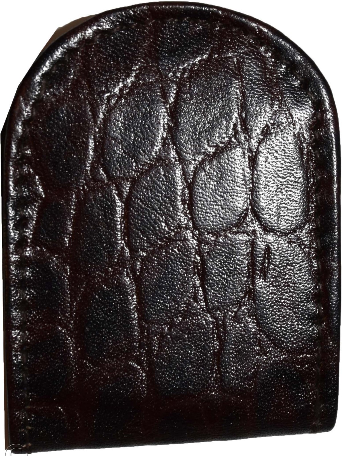 Lot of 2 New Brown Crocodile printed leather Unbranded money clip Clip Money BN - Image 7