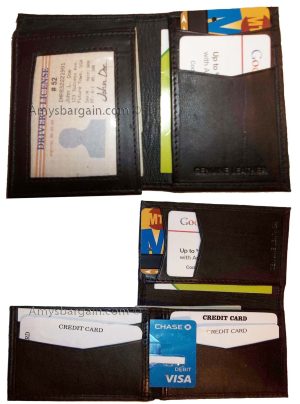 Lot of 2 New Style Trifold Leather Man’s Bifold wallet men's Billfold wallet new - Image 3
