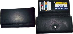 Lot of 2 New Woman's Leather checkbook wallet 6 Credit card 7 Bill pockets new - Image 5