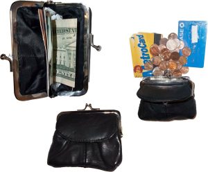 Lot of 3 Leather Change Purse bag Ladies Wallet purse mini pocket coin case bnwt - Image 11
