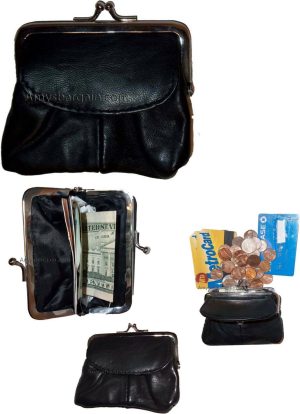 Lot of 3 Leather Change Purse bag Ladies Wallet purse mini pocket coin case bnwt - Image 12