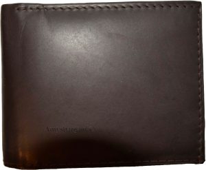 Lot of 3 Men's Brown Bifold Calfskin leather 2 Bill slots 7 card 1 ID Window NWT - Image 4