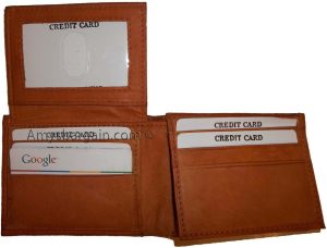 Lot of 3 Men's Wallet Bi fold Leather Wallet 12 Credit Cards 2 IDs 2 Bill slotd - Image 13