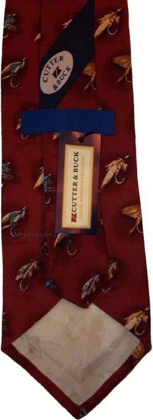 Lot of 3, Men's tie Cutter an Buck Designer Silk Men's Tie Neck Wear Made in USA - Image 13