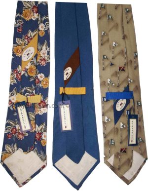 Lot of 3 Men's tie Cutter and Buck Designer Silk Men's Neck Wear Made in USA - Image 13