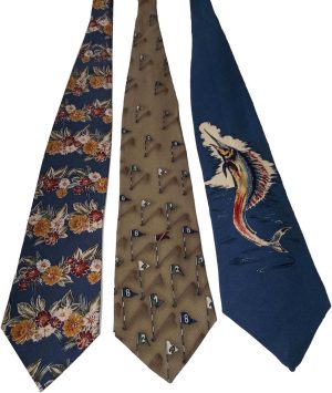 Lot of 3 Men's tie Cutter and Buck Designer Silk Men's Neck Wear Made in USA - Image 3