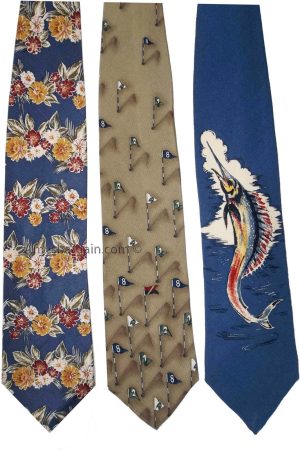 Lot of 3 Men's tie Cutter and Buck Designer Silk Men's Neck Wear Made in USA - Image 4