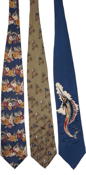 Lot of 3 Men's tie Cutter and Buck Designer Silk Men's Neck Wear Made in USA - Image 6