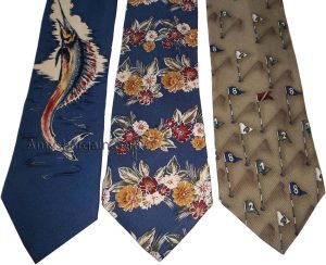 Lot of 3 Men's tie Cutter and Buck Designer Silk Men's Neck Wear Made in USA - Image 8