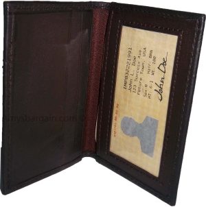 Lot of 3 New leather Business Card case ID Credit Card Case windows card case BN - Image 5
