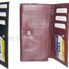 Lot of 3 New leather Checkbook wallets Black Brown Credit card zip change purse