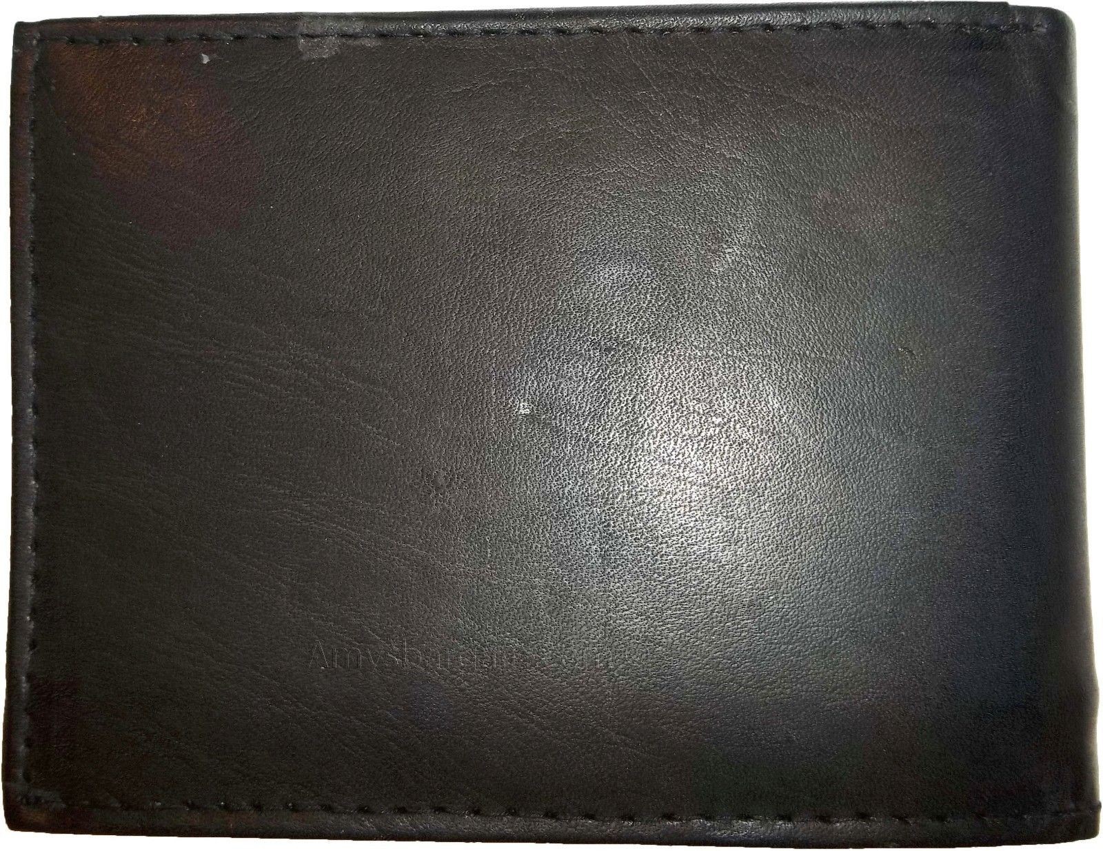 Lot of 3 New style leather man's wallet 2 bill slots 1 zip 4 credit card 1 ID BN - Image 5