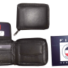 Lot of 3 Zip around FIZA NY leather men's wallet Brown Bi-fold wallet 6 card BN