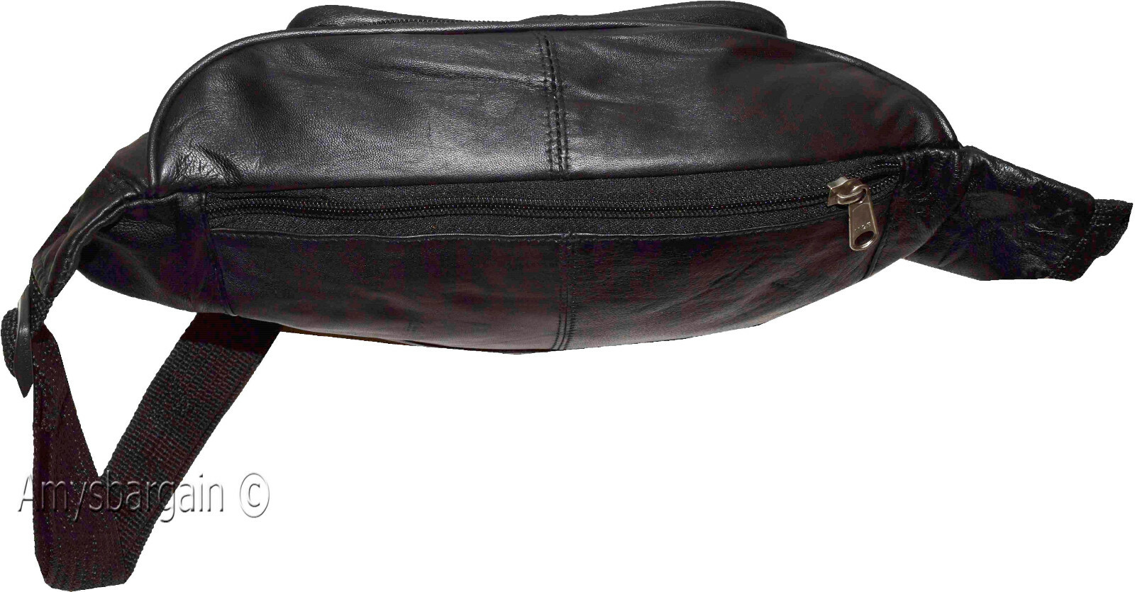 Lot of 4 Large Leather waist pouch Black waist bag leather bag Jumbo Fanny pack - Image 7