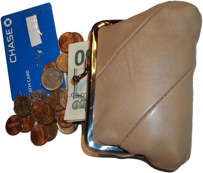 Lot of 4 New Women's Leather Change Purse Coin bag Wallet bag Hand Coin case BN - Image 8