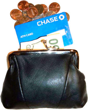 Lot of 4 women's leather change purses coin case wallet hand bag new coin case - Image 10
