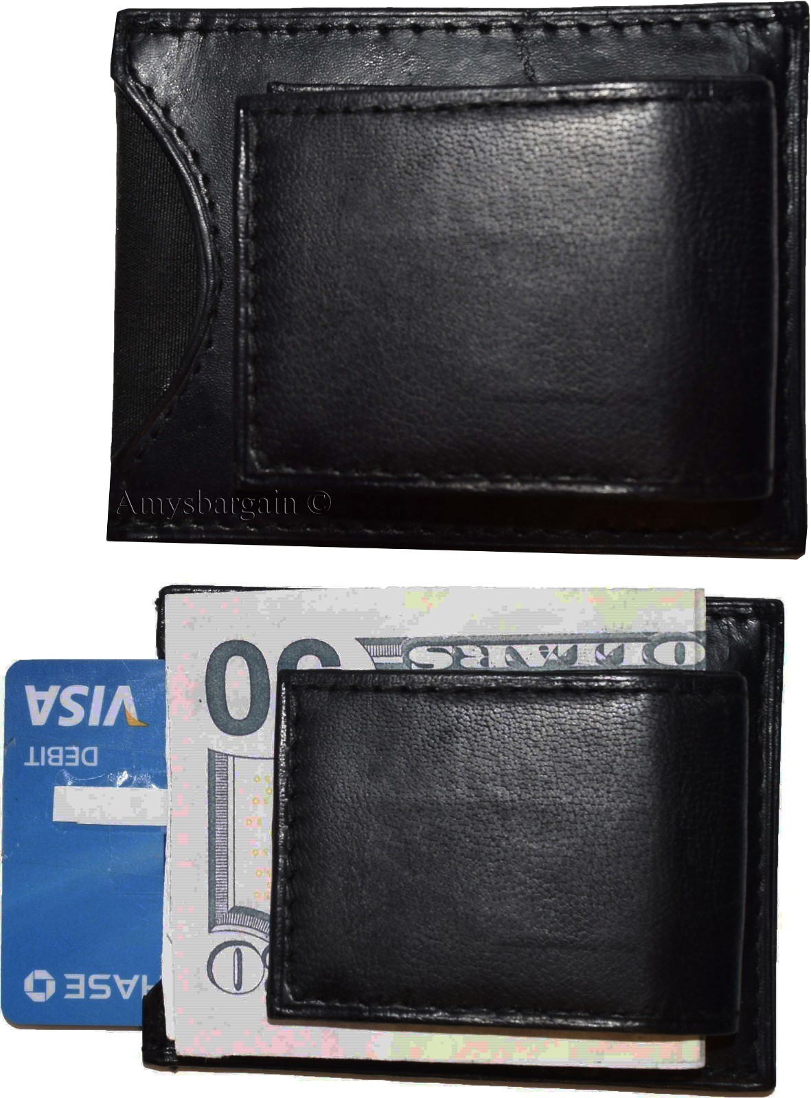 Lot of 5 New Lambskin Leather money Clip, Magnetic money clip. leather case BNWT - Image 11