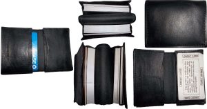 Lot of 5 New leather business card case, 50 plus card case, new Black card case