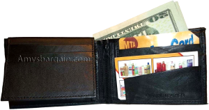 Lot of 6 Bifold Leather Man’s wallet 10 Card 3 bill slot 2 IDs change purse nwt - Image 3