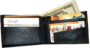 Lot of 6 Bifold Leather Man’s wallet 10 Card 3 bill slot 2 IDs change purse nwt - Image 4