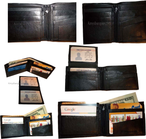 Lot of 6 Bifold Leather Man’s wallet 10 Card 3 bill slot 2 IDs change purse nwt