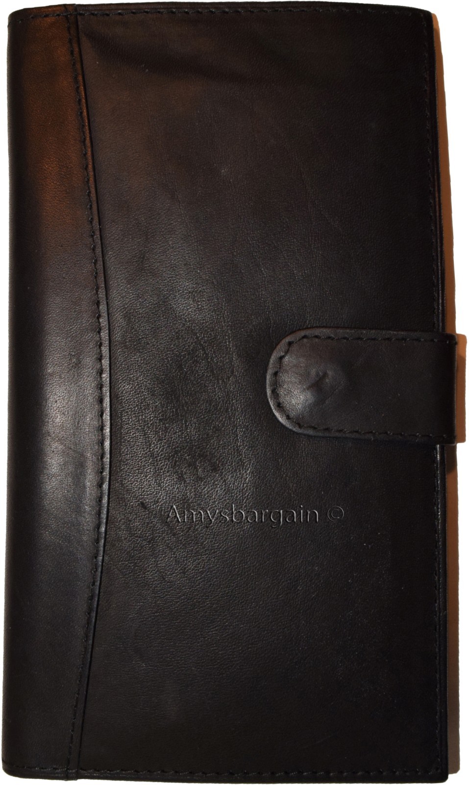Lot of 6 leather checkbook cover Black credit card ID wallet 19 Cards Brand New - Image 13