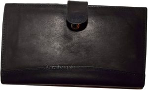 Lot of 6 leather checkbook cover Black credit card ID wallet 19 Cards Brand New - Image 3