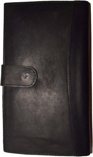 Lot of 6 leather checkbook cover Black credit card ID wallet 19 Cards Brand New - Image 10