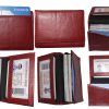 Lot of 6 new leather business card credit card holder new thirty ID card case
