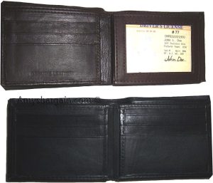 Man's Leather Wallet 9 Card Holder 3 ID windows Billfold Leather wallet - Image 12