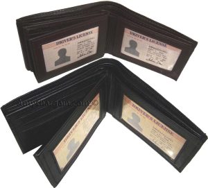 Man's Leather Wallet 9 Card Holder 3 ID windows Billfold Leather wallet - Image 13