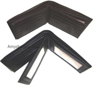 Man's Leather Wallet 9 Card Holder 3 ID windows Billfold Leather wallet - Image 3