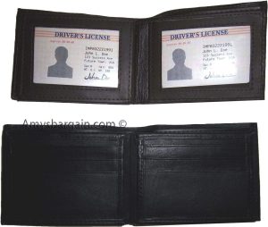 Man's Leather Wallet 9 Card Holder 3 ID windows Billfold Leather wallet - Image 4