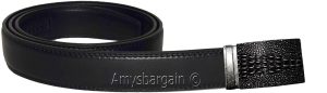 Man's belt. X Large size genuine leather Crocodile skin printed automatic buckle - Image 3