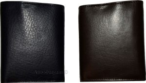Man's wallet Buff Leather Trifold wallet 1 ID window 9 card 2 bill slots - Image 3