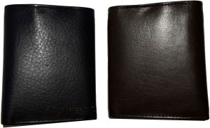 Man's wallet Buff Leather Trifold wallet 1 ID window 9 card 2 bill slots - Image 4
