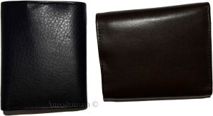 Man's wallet Buff Leather Trifold wallet 1 ID window 9 card 2 bill slots - Image 7