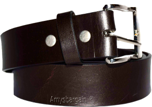 Men's Belt, (M) Solid Leather Belt. Men's Brown Casual Leather belt, New belt - Image 11