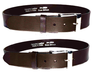 Men's Belt, (M) Solid Leather Belt. Men's Brown Casual Leather belt, New belt - Image 13