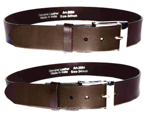 Men's Belt, (M) Solid Leather Belt. Men's Brown Casual Leather belt, New belt