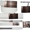 Men’s Belt lizard skin printed buckle Automatic lock new Dress & Casual belt