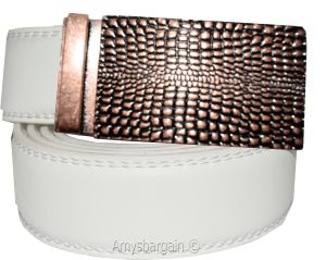 Men’s Belt lizard skin printed buckle Automatic lock new Dress & Casual belt - Image 12