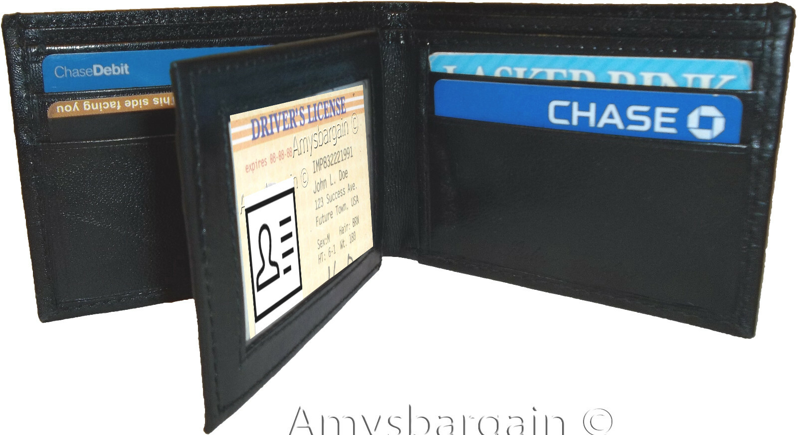 Men's Crocodile skin printed leather man's bi-fold wallet 9 card+ID BR New Style - Image 13